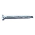 Midwest Fastener Self-Drilling Screw, #8 x 2 in, Zinc Plated Steel Flat Head Phillips Drive, 100 PK 50903